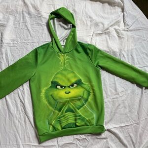 Green Kids Hoodie with Character Design
